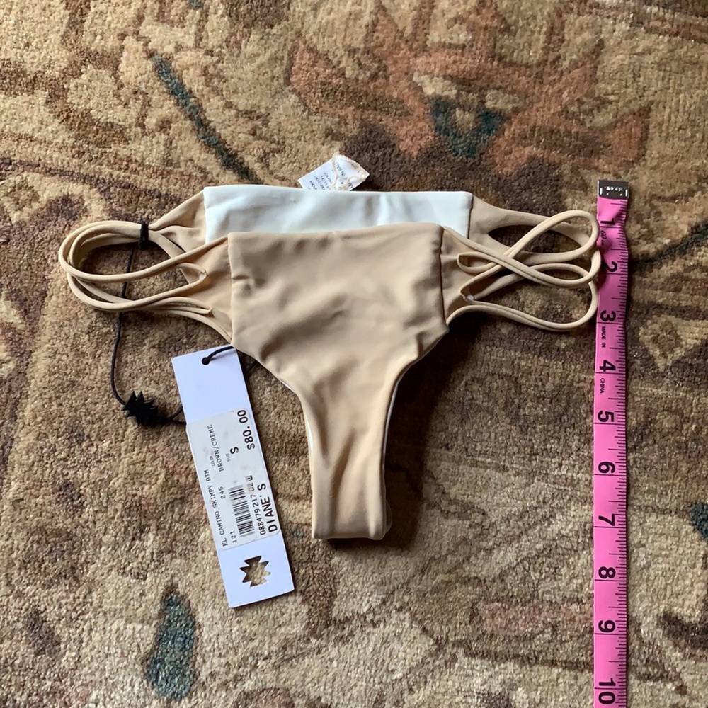 NWT - Mary Grace Swim 💕 Tan Cheeky Bottoms - Picture 4 of 4